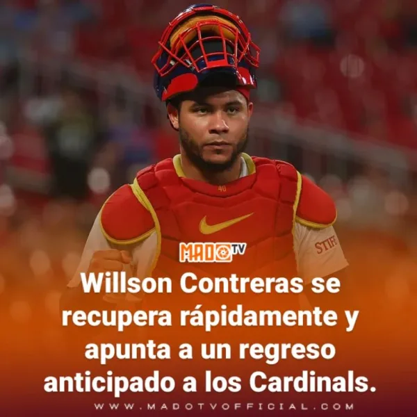 Willson Contreras se recupera rápidamente y apunta a un regreso anticipado a los Cardinals