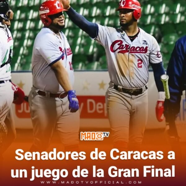 Senadores de Caracas a un juego de la Gran final.