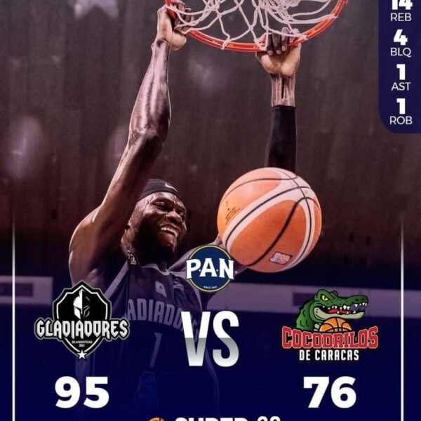 Gladiadores y Guaiqueríes mantienen su invicto de local en la Súper Ronda