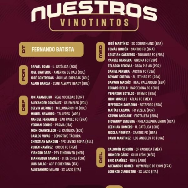 ¡BATISTA SUELTA LA LISTA!