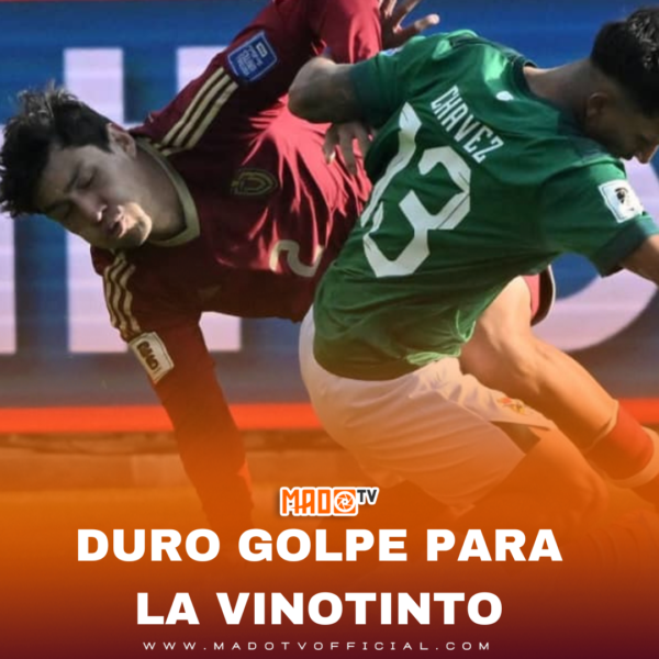DURO GOLPE PARA LA VINOTINTO