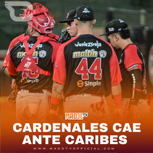 Cardenales cae ante Caribes.