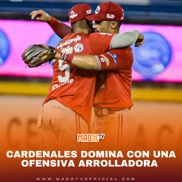 Cardenales domina con una ofensiva arrolladora