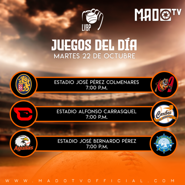 JUEGOS DEL DIA en la LVBP