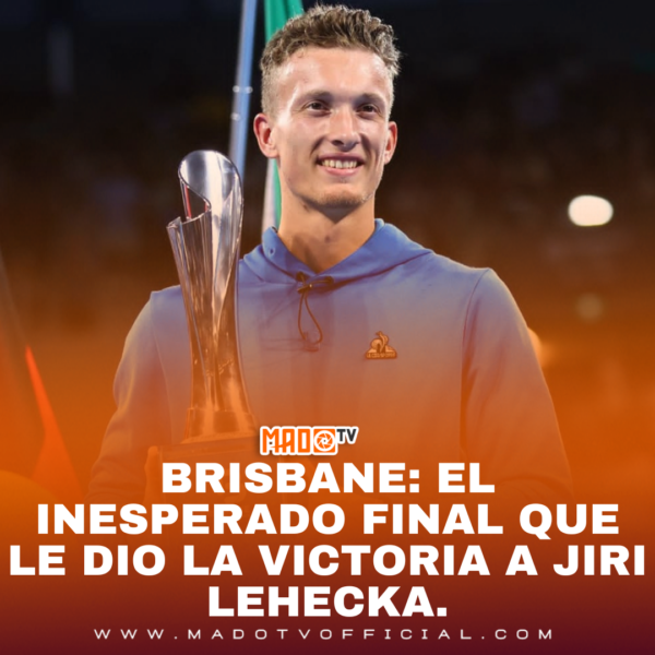 Brisbane: El inesperado final que le dio la victoria a Jiri Lehecka.