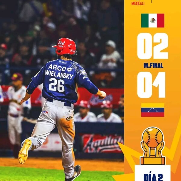 El segundo encuentro de la fecha 2 en la Serie del caribe Mexicali 2025