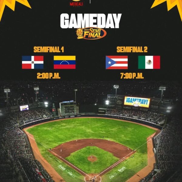 Comienzan las semifinales en la Serie del Caribe Mexicali 2025.