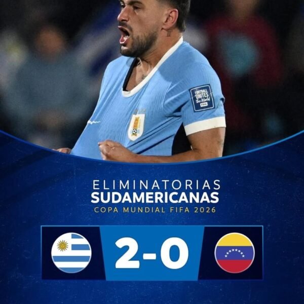 Dura derrota de Venezuela en Montevideo.