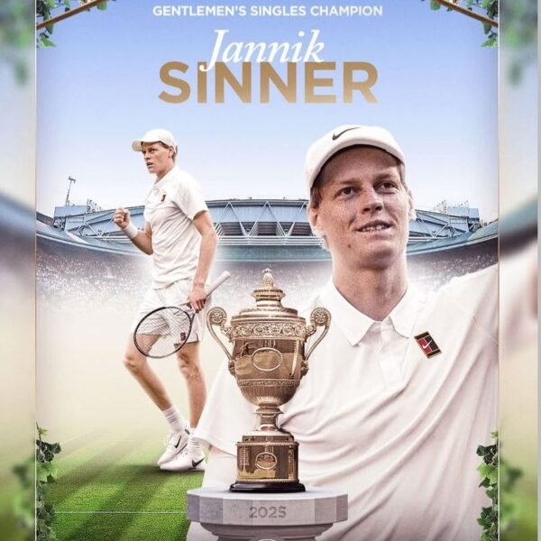 ¡Jannik Sinner conquista Wimbledon 🏆 y consolida&nbsp; su reinado&nbsp; como el número&nbsp; 1! 🎾🇮🇹