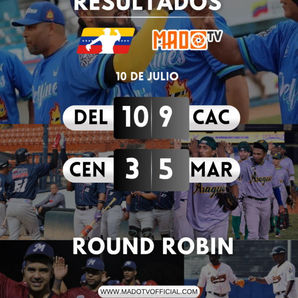 Resultados de la jornada de hoy en el Round Robin de la Liga Mayor