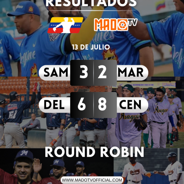 Resultados de la jornada de hoy en el Round Robin de la Liga Mayor