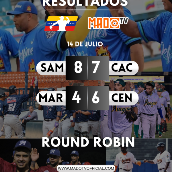 Resultados de la jornada de hoy en el Round Robin de la Liga Mayor