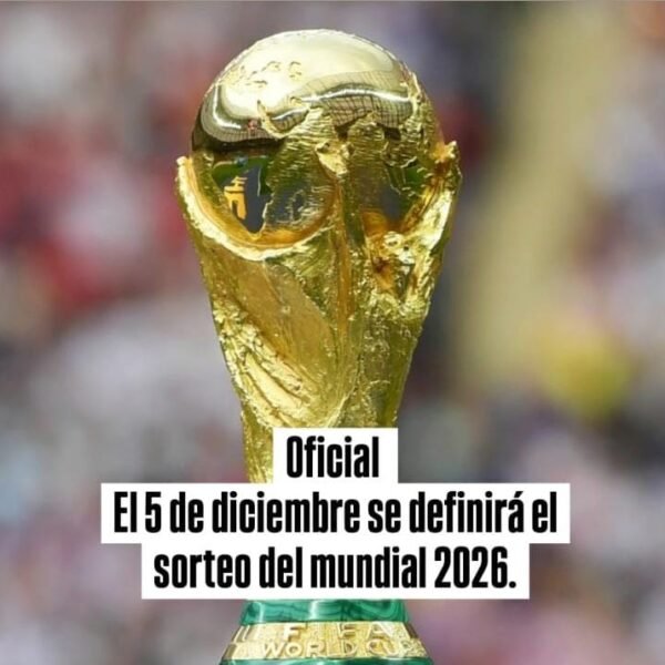 El 5 de Diciembre se definirá el sorteo mundial 2026