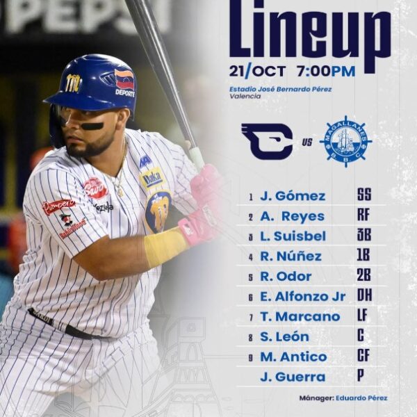 MAGALLANES BUSCA SU REVANCHA EN VALENCIA ANTE CARDENALES