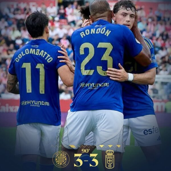 Agónico empate del Oviedo de Rondón