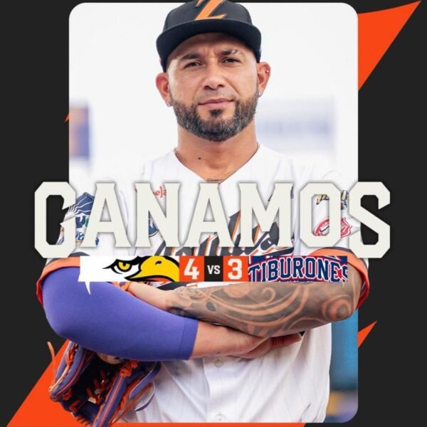 Águilas capitaliza los errores y vence 4–3 a Tiburones en Los Chaguaramos