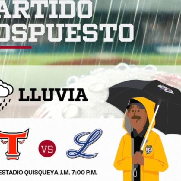 LIDOM: PARTIDO SUSPENDIDO EN LA CAPITAL