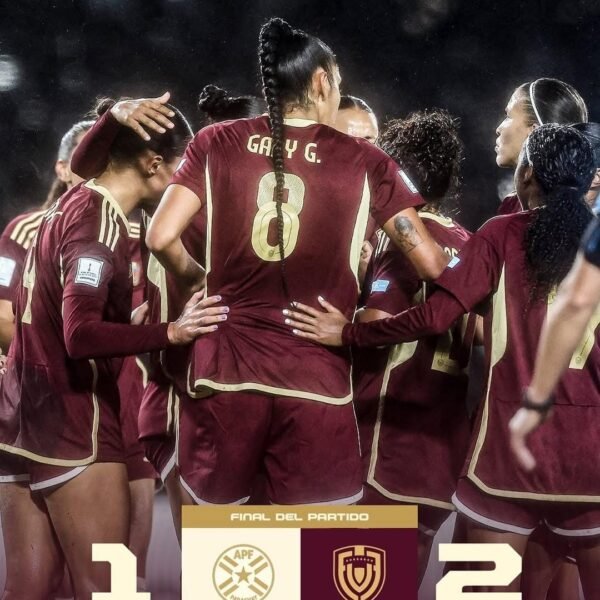 La selección femenina de Venezuela consiguió una victoria al vencer a Paraguay