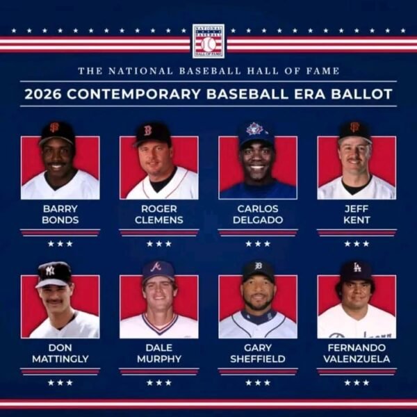 Bonds, Clemens y Valenzuela en la boleta del Salón de la Fama.