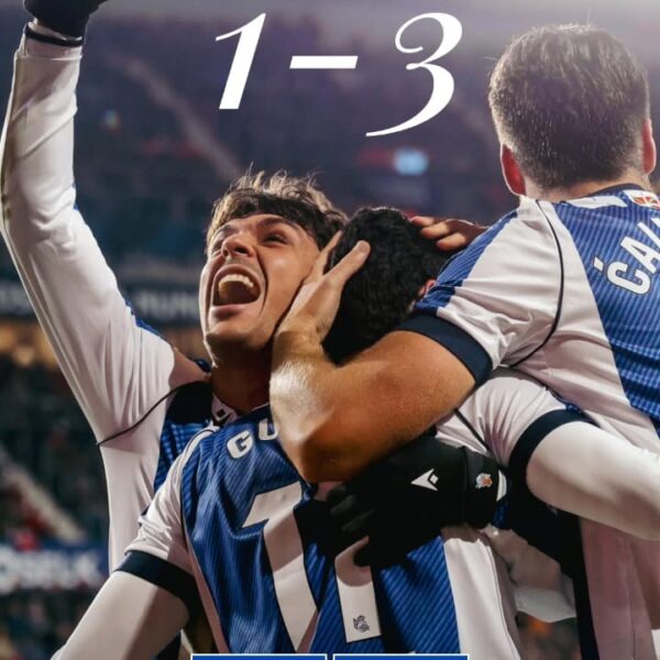 Remontada de la Real Sociedad de Aramburu que los afianza en la mitad de tabla