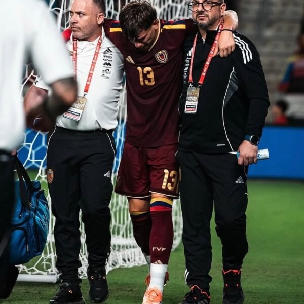 Confirmada lesión en la selección vinotinto