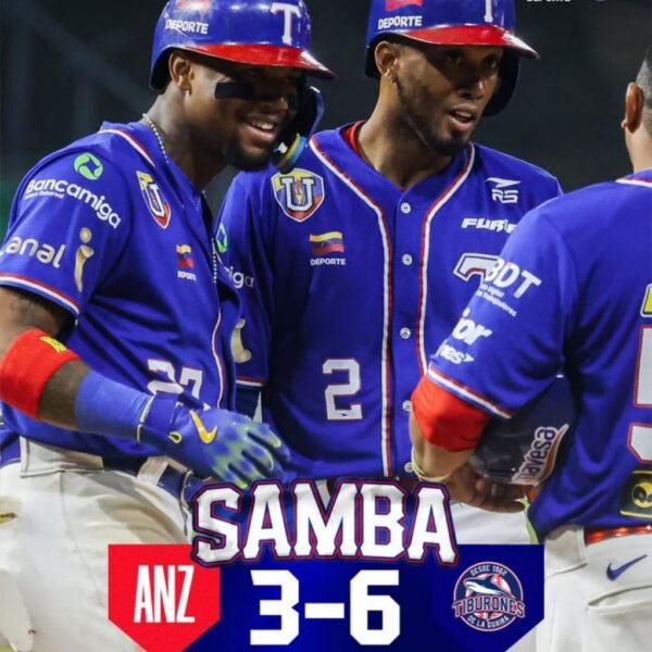 Tiburones se impuso 6-3 a Caribes en duelo de este viernes