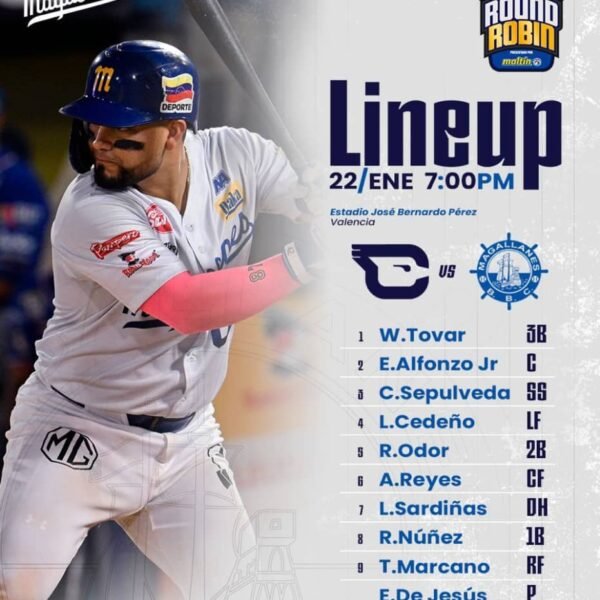 Se reanuda el Round Robin en la ciudad de Valencia juego número 14 para Navegantes del Magallanes.