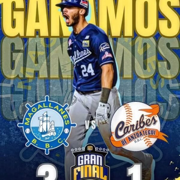Magallanes gana el segundo de la gran final a Caribes de Anzoátegui