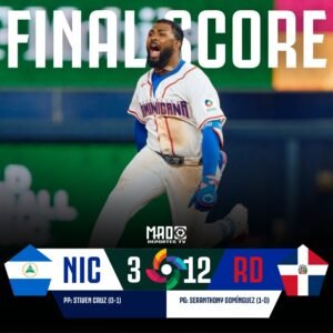República Dominicana remonta y vence a Nicaragua en el Clásico Mundial de Béisbol