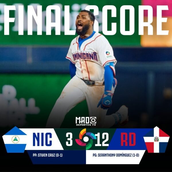 República Dominicana remonta y vence a Nicaragua en el Clásico Mundial de Béisbol