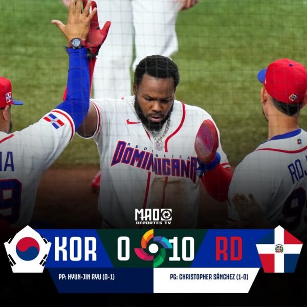 REPÚBLICA DOMINICANA NOQUEA A COREA DEL SUR Y SE ACERCA A LOS JJOO