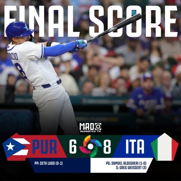 ITALIA HACE HISTORIA EN EL CLÁSICO MUNDIAL DE BEISBOL
