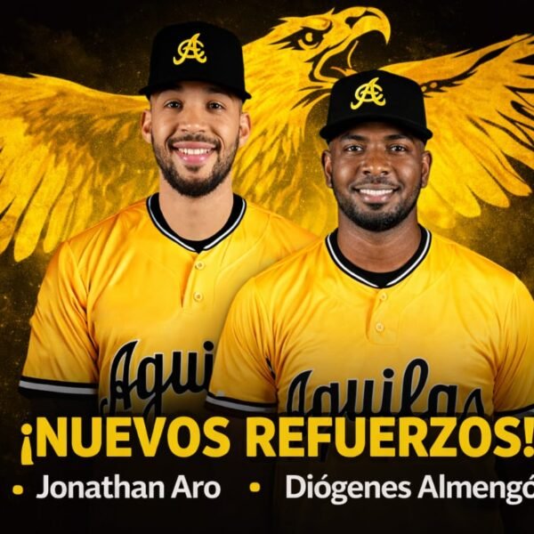 Águilas Cibaeñas refuerzan su roster con tres agentes libres clave de LIDOM para la próxima temporada
