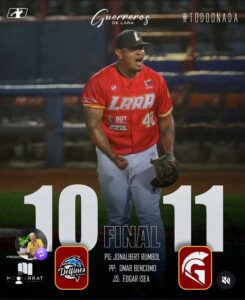 RESULTADOS DE LA JORNADA – LMBP | MARTES 09 DE JUNIO