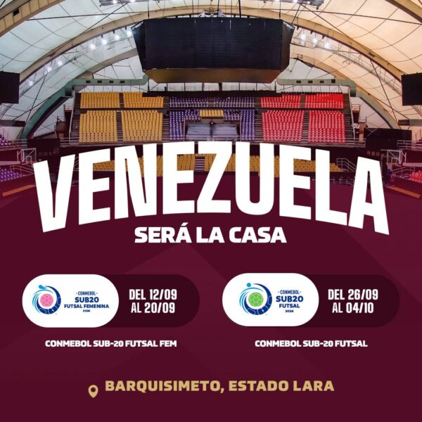Venezuela será sede de los torneos CONMEBOL Sub-20 de futsal